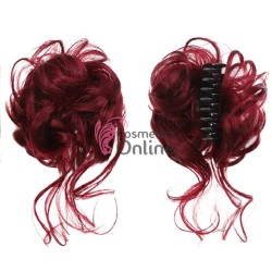 Coc modern din par artificial cu cleste SW207BUG - Visiniu (Burgundy)